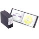 CDR＆DVDファイルブックタイプ 36枚収納 ブラック CDF3602BK