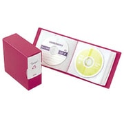 CD-R＆DVDファイルブックタイプ 36枚収納 レッド CDF3602RD