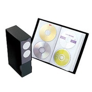 CD-R＆DVDファイルブックタイプ 72枚収納 ブラック CDF7202BK