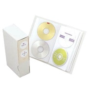 CD-R＆DVDファイルブックタイプ 72枚収納 ホワイト CDF7202WH