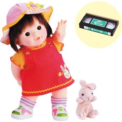 女の子だもんぽぽちゃん うさぎのジャンパースカート　