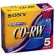 CD-RW 700MB 4倍速対応 5枚 5CDRW700D