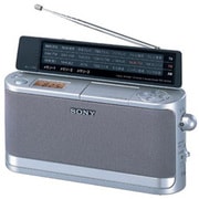 ICF-A100V(S) TV(1ch-12ch)/FM/AM PLLシンセサイザーポータブルラジオ(シルバー)