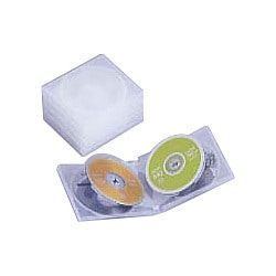 CD＆DVDケース 6枚収納×5個セット ACP65WH
