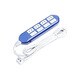 セパレートスイッチ付エコタップ 2ピン4個口 2m TA2412BL （ブルーメタリック）