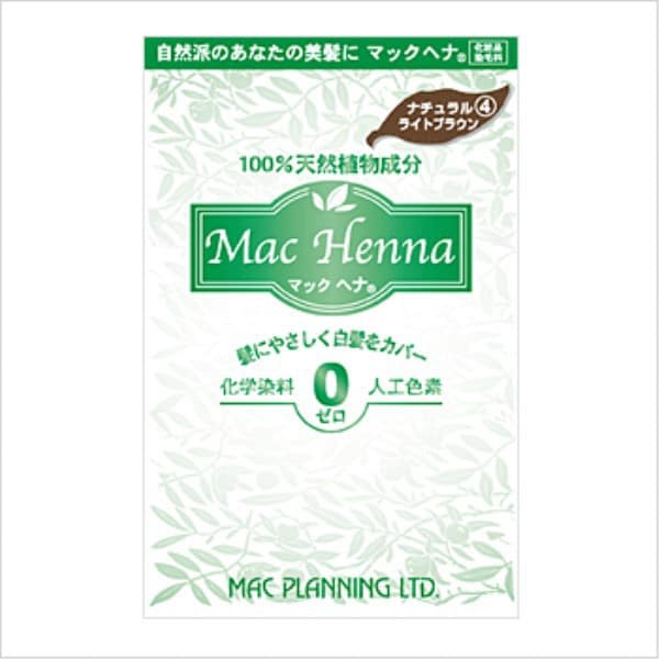 マック ヘナハーバルヘアートリートメント ナチュラルライトブラウン 100g