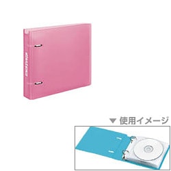 CD/DVDファイル<disctown> 20枚収納 ライトピンク EDCCF201LP