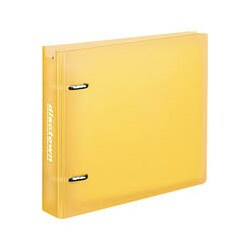 CD/DVDファイル「disctown」 20枚収納 PPケース付 ライトイエロー EDCCF201LY
