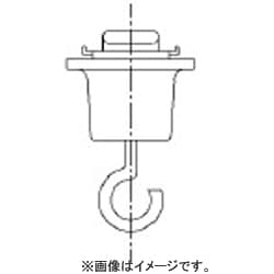 吊りフック 配線ダクト用 白 DH8543P