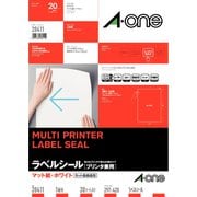 マルチプリンタラベル 紙ラベル A3判 ノーカット 20シート 28411