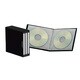 CD-R＆DVDファイルブックタイプ 8枚収納 3冊セット ブラック CDF2402BK