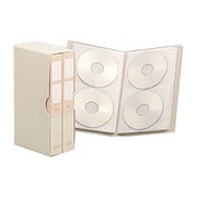 CD&DVDファイル 96枚収納(48枚収納×2冊) ホワイト CDF9602WH