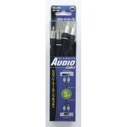 オーディオケーブル ピンプラグ×2⇔ピンプラグ×2 5m AD-104