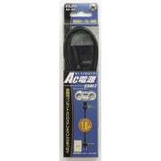 AC電源ケーブル 2ピン電源ソケット⇔ACプラグ 1.8m AD-900