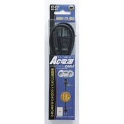 AC電源ケーブル 2ピン電源ソケット⇔ACプラグ 1.8m AD-901
