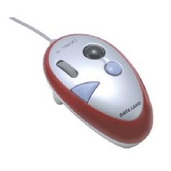 USB接続 USBハンディトラックボール 5ボタン レッド NTB-800USR