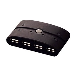 USB2.0切替器 パソコン2台-USB機器4台 ブラック H423S-BK
