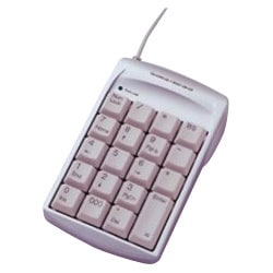 3ポートUSBハブ内蔵 USBテンキー シルバー TNK-SUU216SL