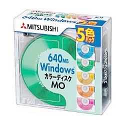 KR640W5NS [MO 640MB 5枚 Windowsフォーマット カラーディスク Media ID機能付き]