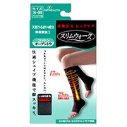 PH216 [スリムウォーク コットン オープントウ ブラック・ダイヤ柄 M-L]