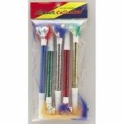 パーティグッズ 毛付き巻き笛(5個入)