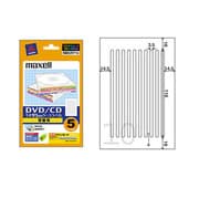 インクジェット DVD/CD 5mmスリムケースラベル背面用 再はくりタイプ 光沢紙 ハガキサイズ 10面 5枚 C99325R-5