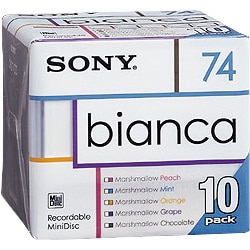 74分ミニディスク　10枚組 bianca（ビアンカ） 10MDW74BAA