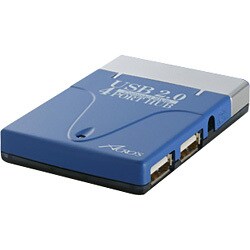 AHUB-2BL ［USB2.0HUB 4ポート ブルー］