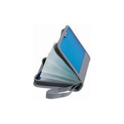 CD/DVD ディスクウォレット 28枚収納 ブルー EDW-28cb