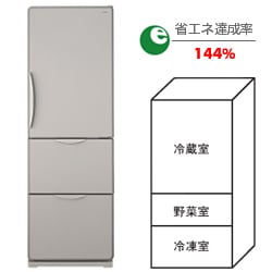 冷蔵庫 ノンフロン R-S37TV-T