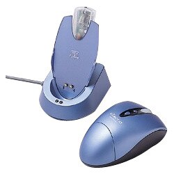 ワイヤレス 光学式 USB＆PS/2 メタリックブルー MUS-CST14MBL