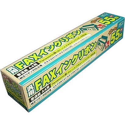 普通紙FAX用インクリボン パナソニック汎用（1本入） 55m FXS55A-1