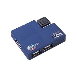 USB2.0 4ポートHUB ブルー UH-264BL