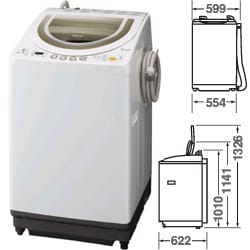 乾燥一体型洗濯機 8.0kg ホワイトベージュ NA-FDH800A-C