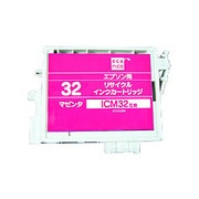 互換リサイクルインクカートリッジ エプソン ICM32 マゼンタ(染料) ECI-E32M