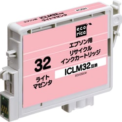 互換リサイクルインクカートリッジ エプソン ICLM32 ライトマゼンタ（染料） ECI-E32LM