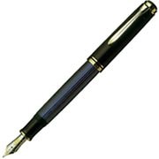 スーベレーン M800 ブルー縞万年筆 F(細字)