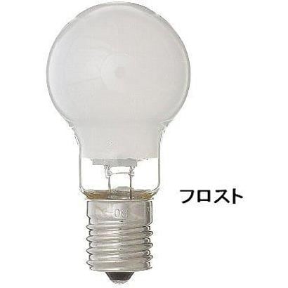 白熱電球 ミニクリプトンランプ E17口金 60W形（54W） 35mm径 フロスト 2個入り P351754F2P