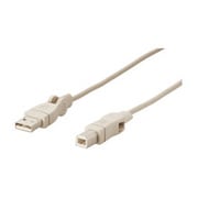 USBケーブル 2.0対応 両端スイングタイプ アイボリー 2m AU2WM20