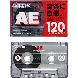 商品画像：Amazon | TDK オーディオカセットテープ AE 46分4巻パック [AE 3