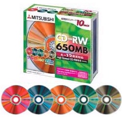 SW74EM10 [CD-RW 650MB 12倍速対応 10枚 カラーミックス]