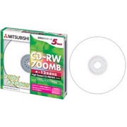 CD-RW 700MB 12倍速対応 5枚 インクジェットプリンター対応 SW80EPW5
