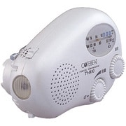 TY-JR10(W:パールホワイト) 「防まつ形充電ラジオ」 キュートビート (手回し充電機能搭載)