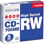 CD-RW 700MB 12倍速対応 5枚 CDRW80H BW×5