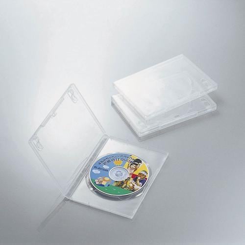 DVDトールケース 1枚収納 クリア 3枚セット CCD-DVD01CR