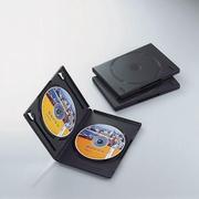 DVDトールケース 2枚収納 ブラック 3枚セット CCD-DVD04BK