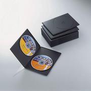 CCD-DVDS06BK [スリムDVDトールケース 2枚収納 ブラック 10枚セット]