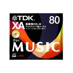 音楽用 CD-R 80分 1枚 CD-RXA80S