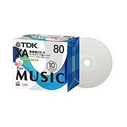 音楽用 CD-R 80分 5枚 インクジェットプリンタ対応 CD-RXA80PWX5S