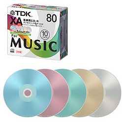 CD-R オーディオ 80分 10枚パック インクジェットプリンタ対応 CD-RXA80CPWX10S